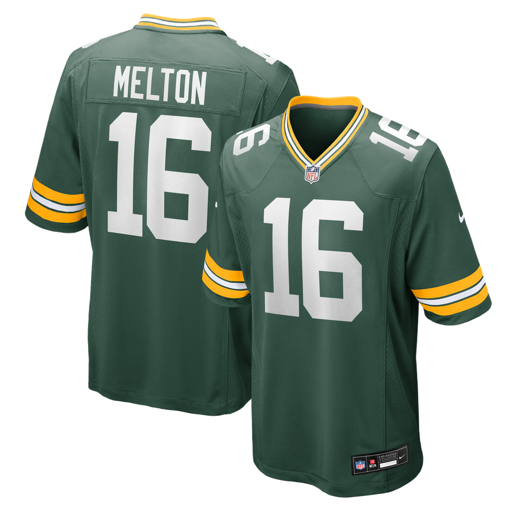 Green Bay Packers Bo Melton Green Team Game Jersey