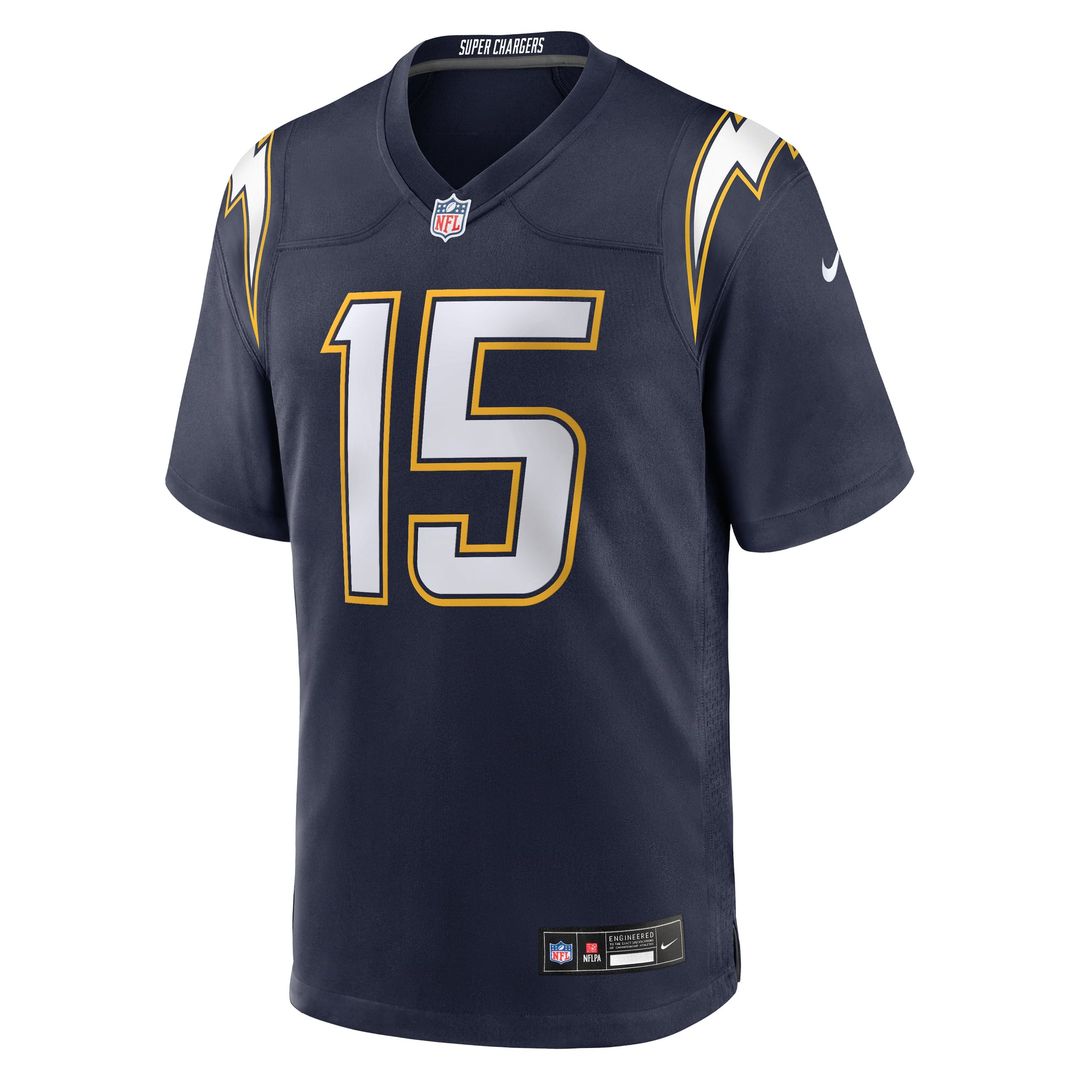 Los Angeles Chargers Ladd McConkey Gold Alternate Charger Power Game Player Jersey