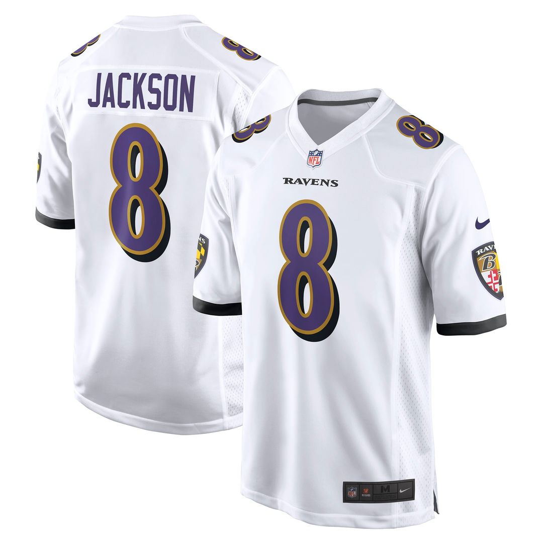 Baltimore Ravens Lamar Jackson Black Alternate Game Jersey