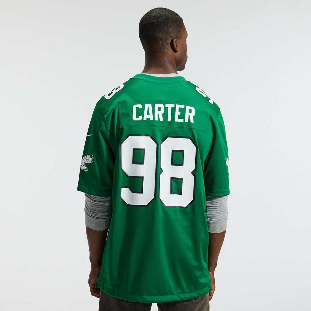 Philadelphia Eagles Jalen Carter Midnight Green Team Game Jersey
