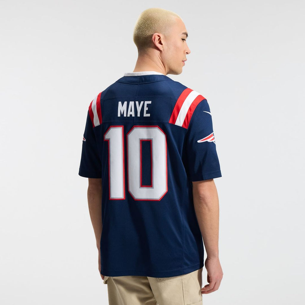 New England Patriots Drake Maye Navy Team Vapor F.U.S.E. Stitched Limited Jersey