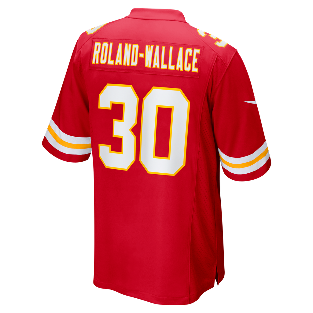 Kansas City Chiefs Chris Roland-Wallace Red Game Jersey