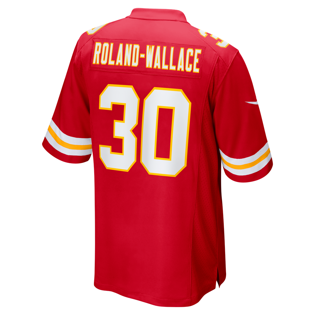 Kansas City Chiefs Chris Roland-Wallace Red Game Jersey