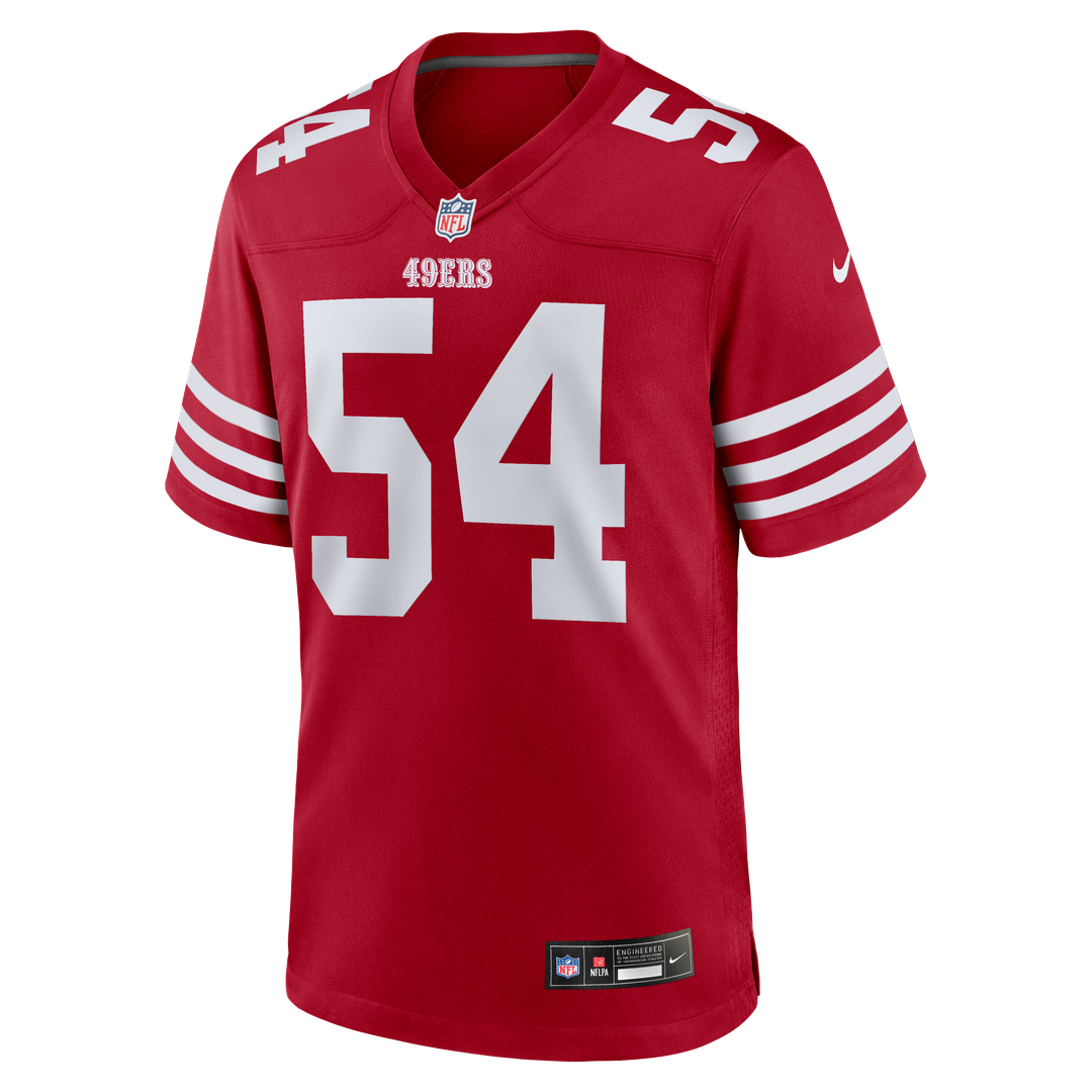 San Francisco 49ers Fred Warner White Player Game Jersey