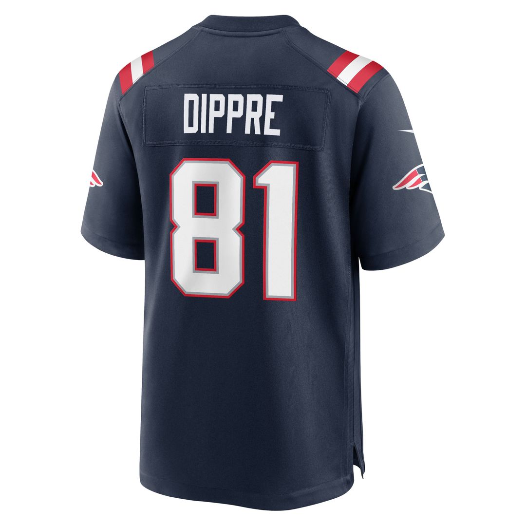 New England Patriots CJ Dippre Navy Team Game Jersey