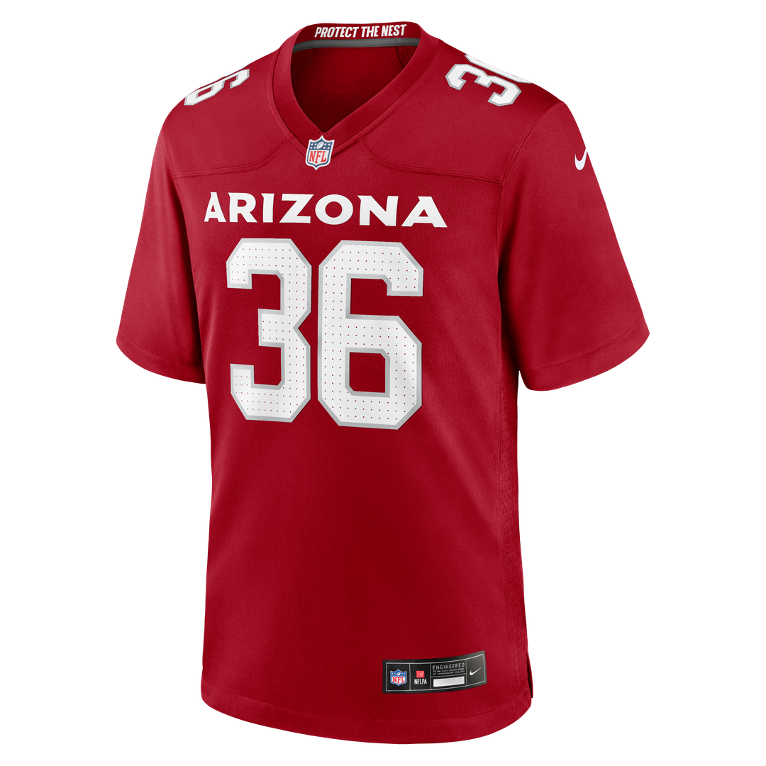 Arizona Cardinals Kitan Crawford Cardinal Team Game Jersey