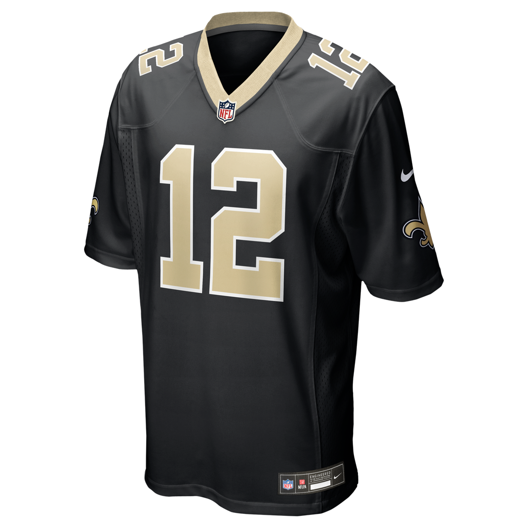 New Orleans Saints Chris Olave Black Player Game Jersey