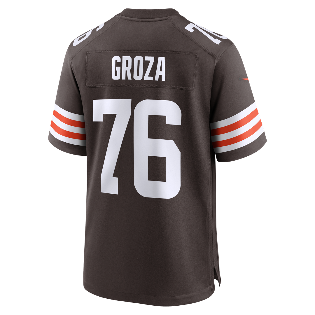 Cleveland Browns Lou Groza Brown Game Retired Player Jersey