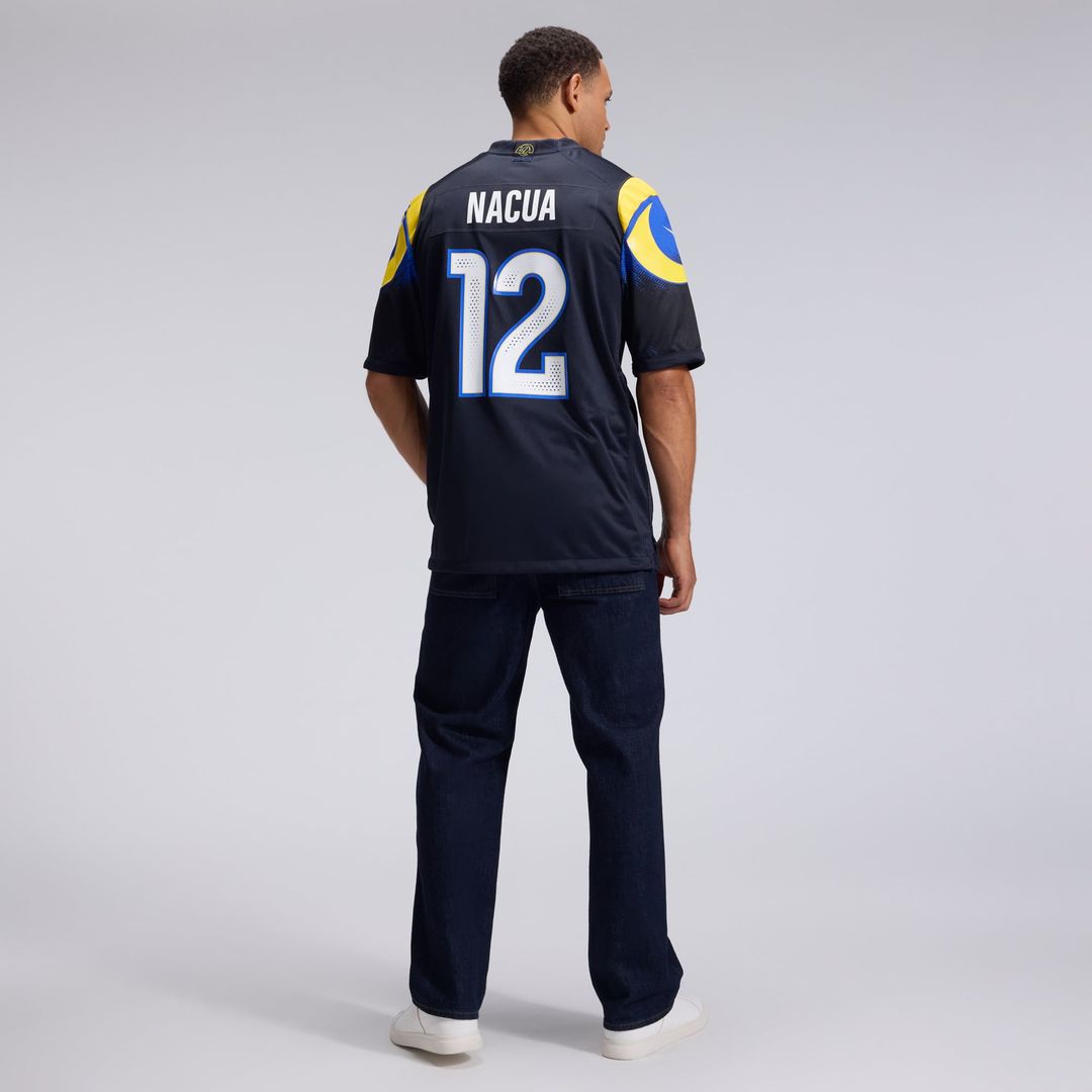 Los Angeles Rams Puka Nacua Dark Blue Rivalries Collection Game Jersey