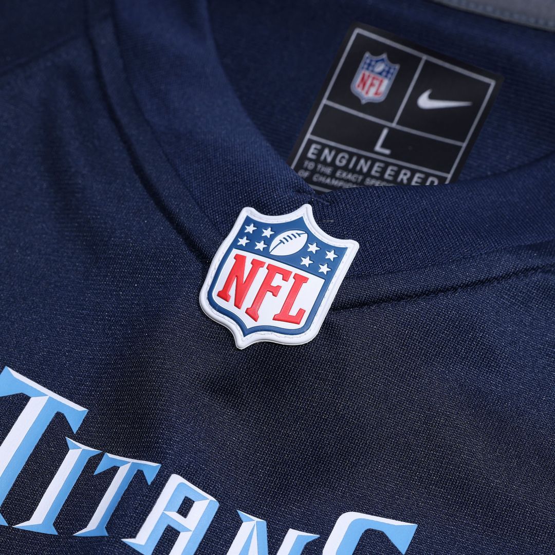 Tennessee Titans Calvin Ridley Navy Game Player Jersey