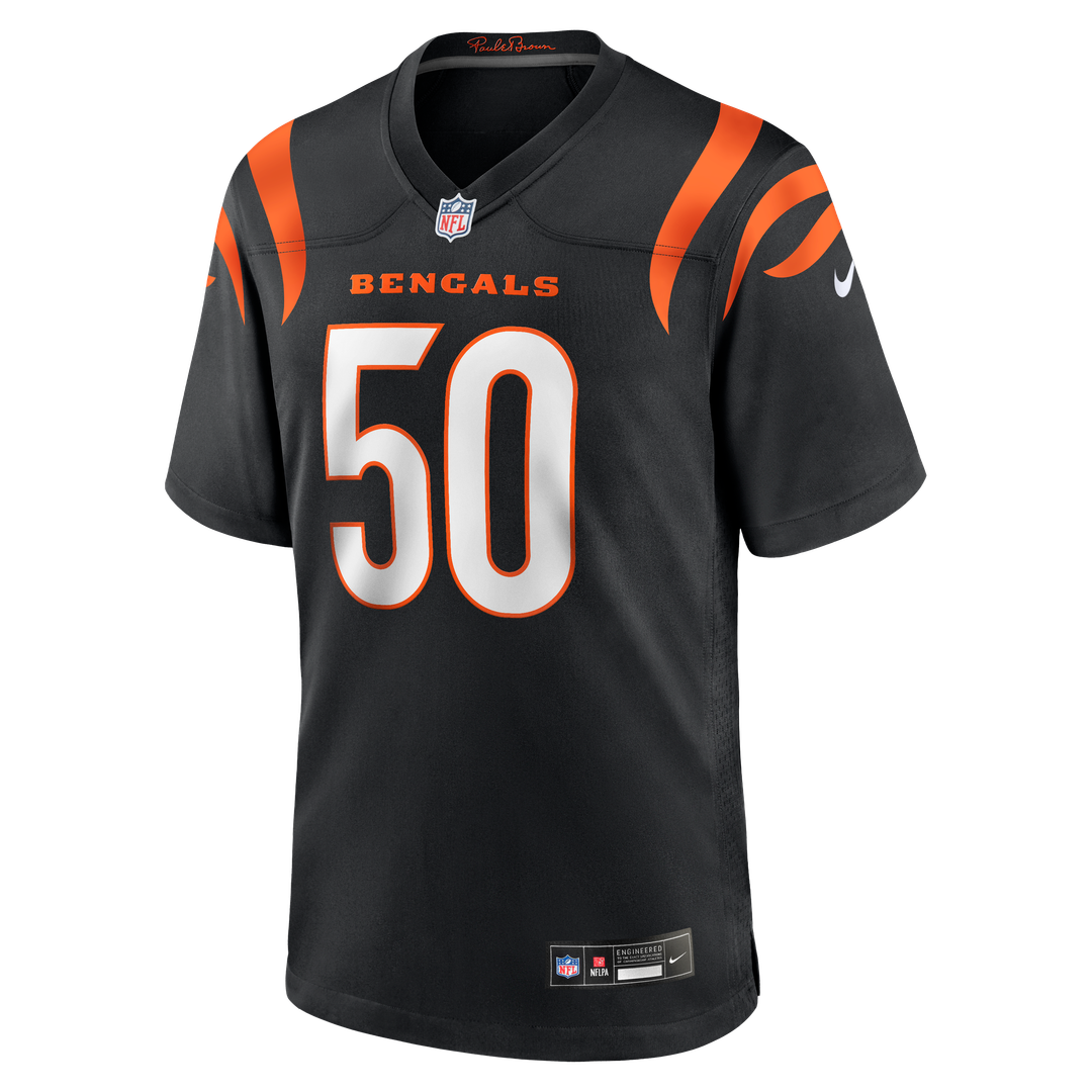 Cincinnati Bengals Shaka Heyward Black Team Game Jersey
