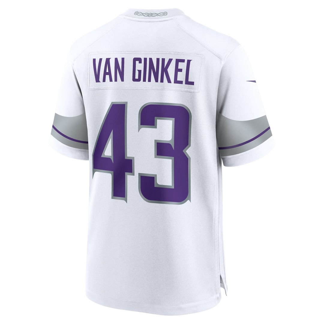 Minnesota Vikings Andrew Van Ginkel Purple Team Game Jersey