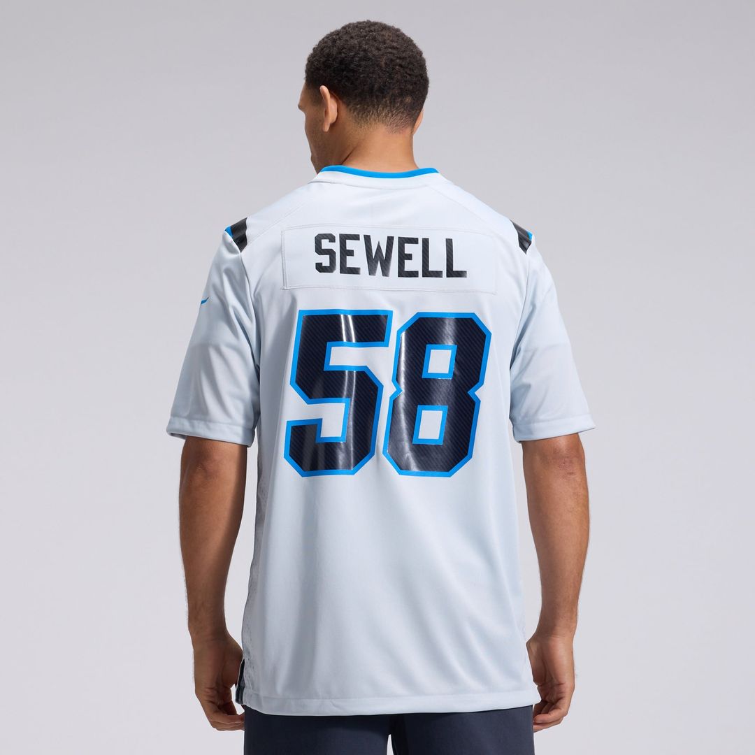 Detroit Lions Penei Sewell Silver 2026 Rivalries Collection Game Jersey