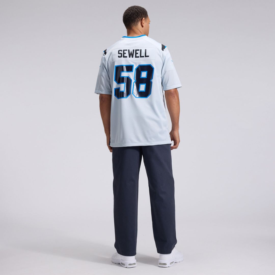 Detroit Lions Penei Sewell Silver 2026 Rivalries Collection Game Jersey