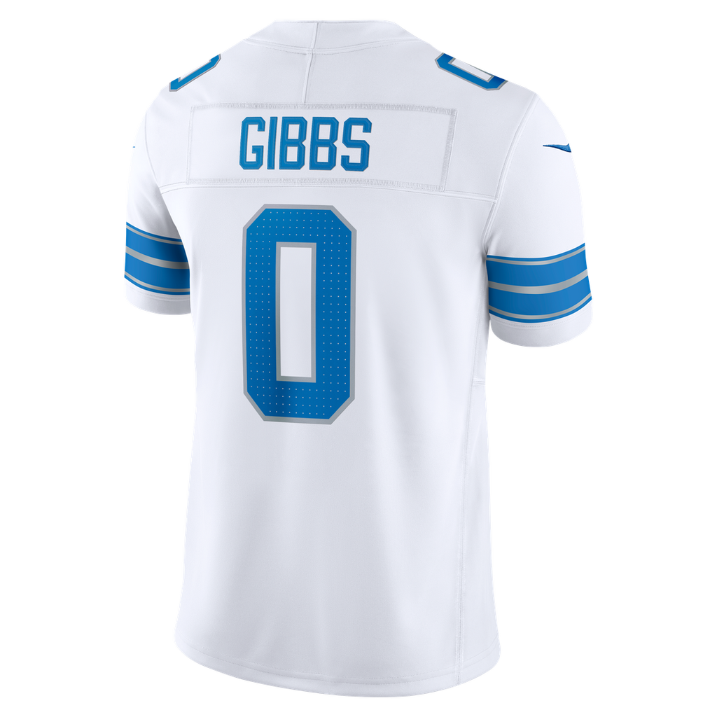 Detroit Lions Jahmyr Gibbs White Vapor F.U.S.E. Stitched Limited Jersey