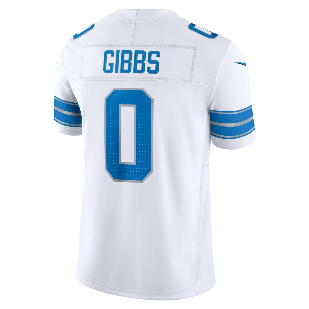 Detroit Lions Jahmyr Gibbs White Vapor F.U.S.E. Stitched Limited Jersey