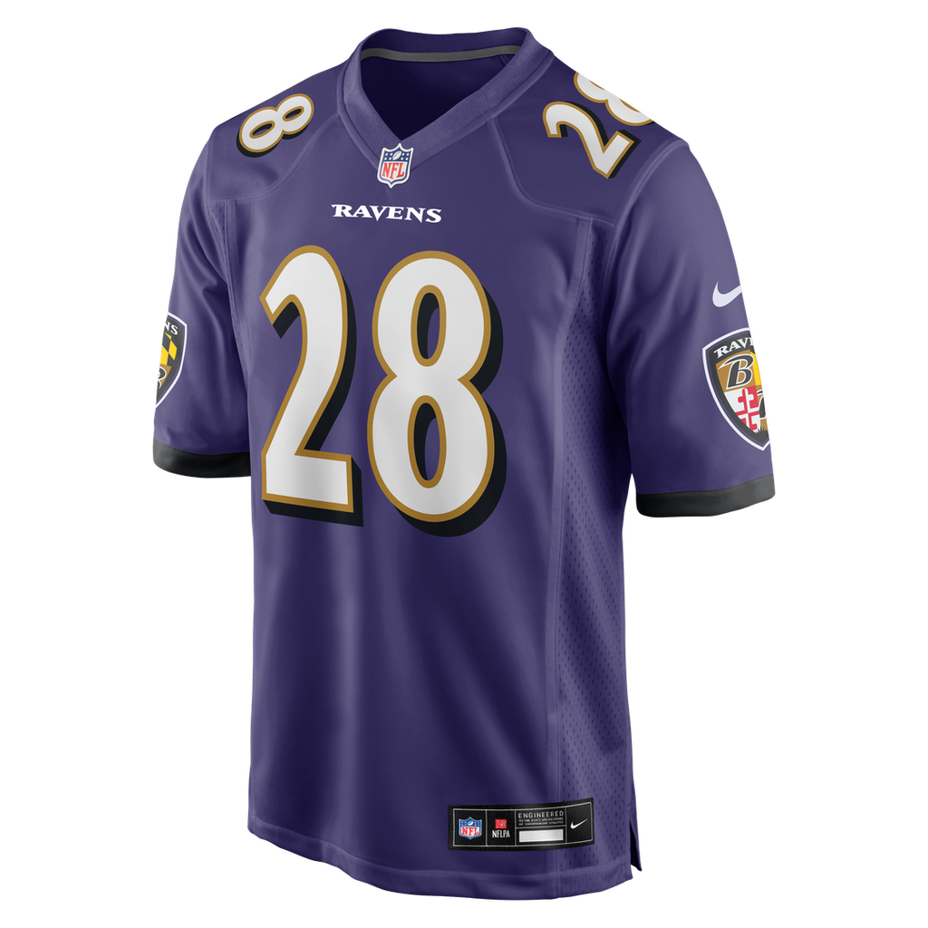 Baltimore Ravens Taven Bryan Purple Team Game Jersey