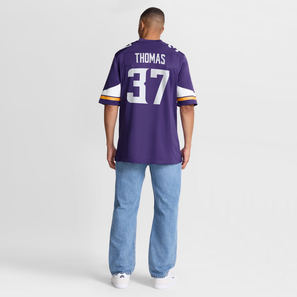 Minnesota Vikings Tavierre Thomas Purple Team Game Jersey
