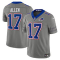 Buffalo Bills Josh Allen Gray Nickel City Vapor F.U.S.E. Stitched Limited Jersey