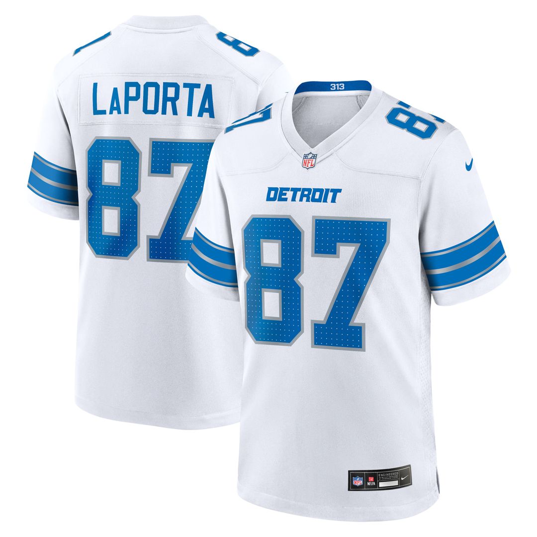 Detroit Lions Sam LaPorta Blue Game Jersey