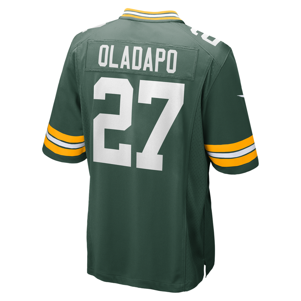 Green Bay Packers Kitan Oladapo Green Game Jersey