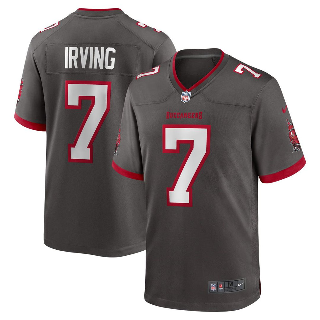 Tampa Bay Buccaneers Bucky Irving Pewter Alternate Game Jersey