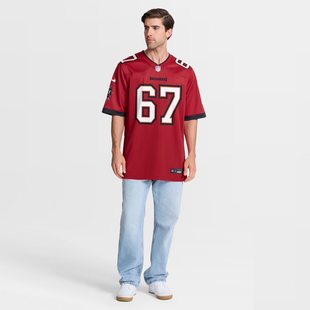Tampa Bay Buccaneers Luke Goedeke Red Game Player Jersey