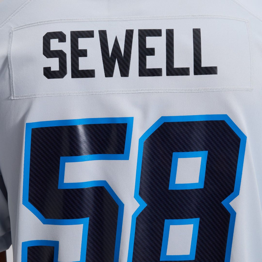 Detroit Lions Penei Sewell Silver 2026 Rivalries Collection Game Jersey