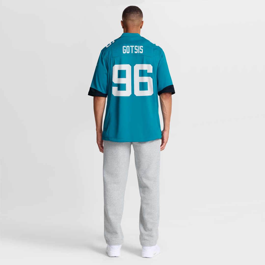 Jacksonville Jaguars Adam Gotsis Teal Game Jersey