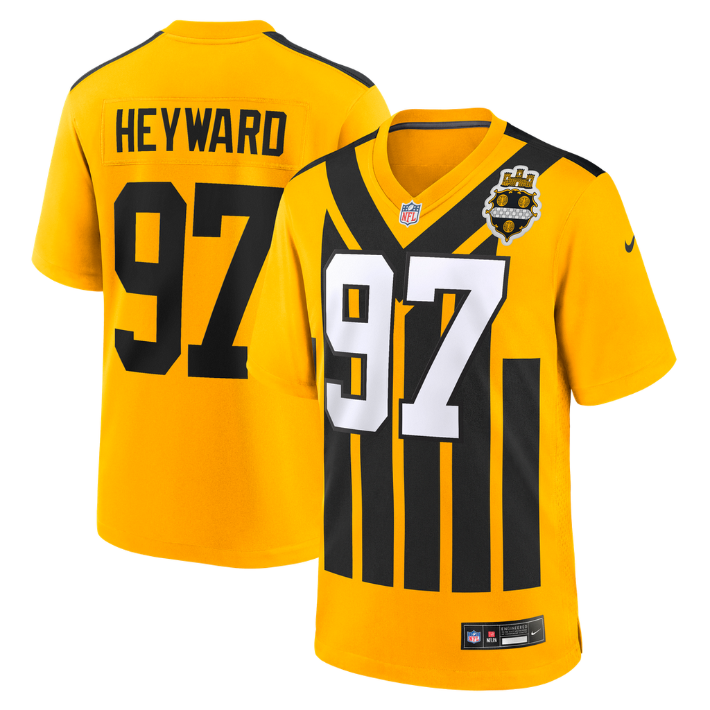 Pittsburgh Steelers Cameron Heyward Gold Alternate 1933 Throwback Game Jersey