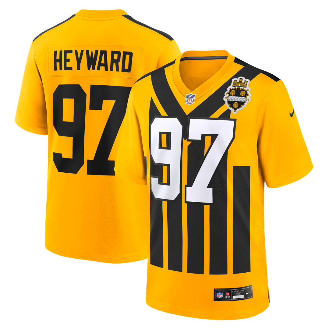 Pittsburgh Steelers Cameron Heyward Gold Alternate 1933 Throwback Game Jersey