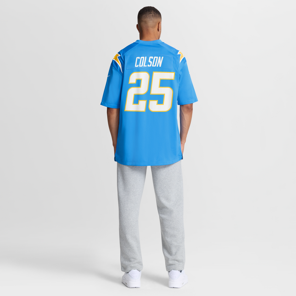 Los Angeles Chargers Junior Colson Powder Blue Team Game Jersey