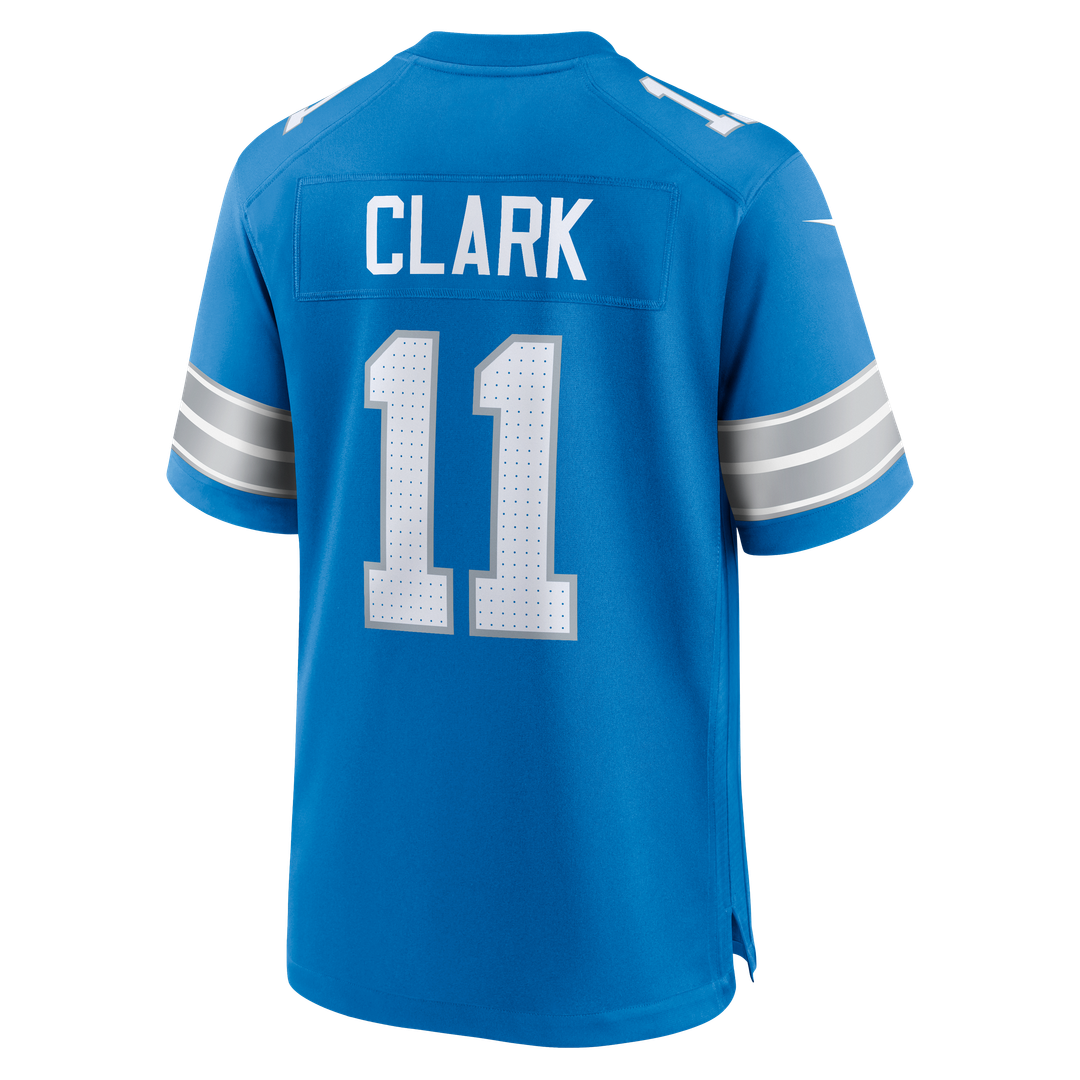 Detroit Lions Damone Clark Blue Team Game Jersey
