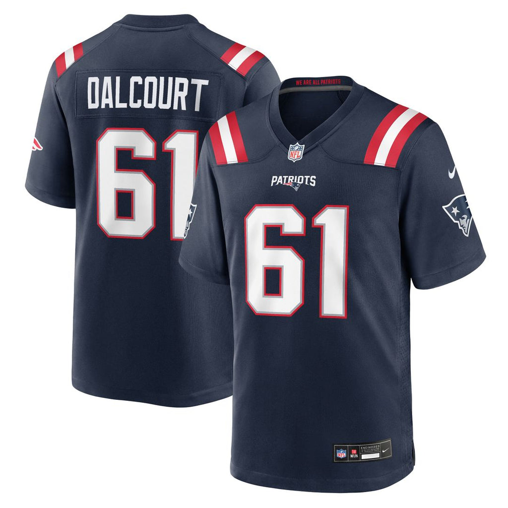 New England Patriots Darrian Dalcourt Navy Team Game Jersey