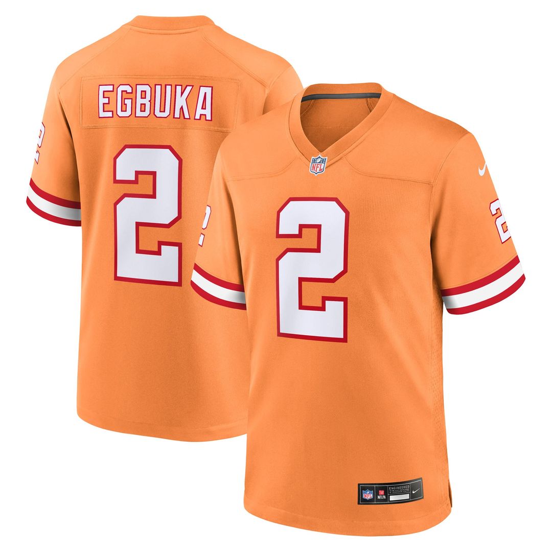 Tampa Bay Buccaneers Emeka Egbuka Red Team Game Jersey