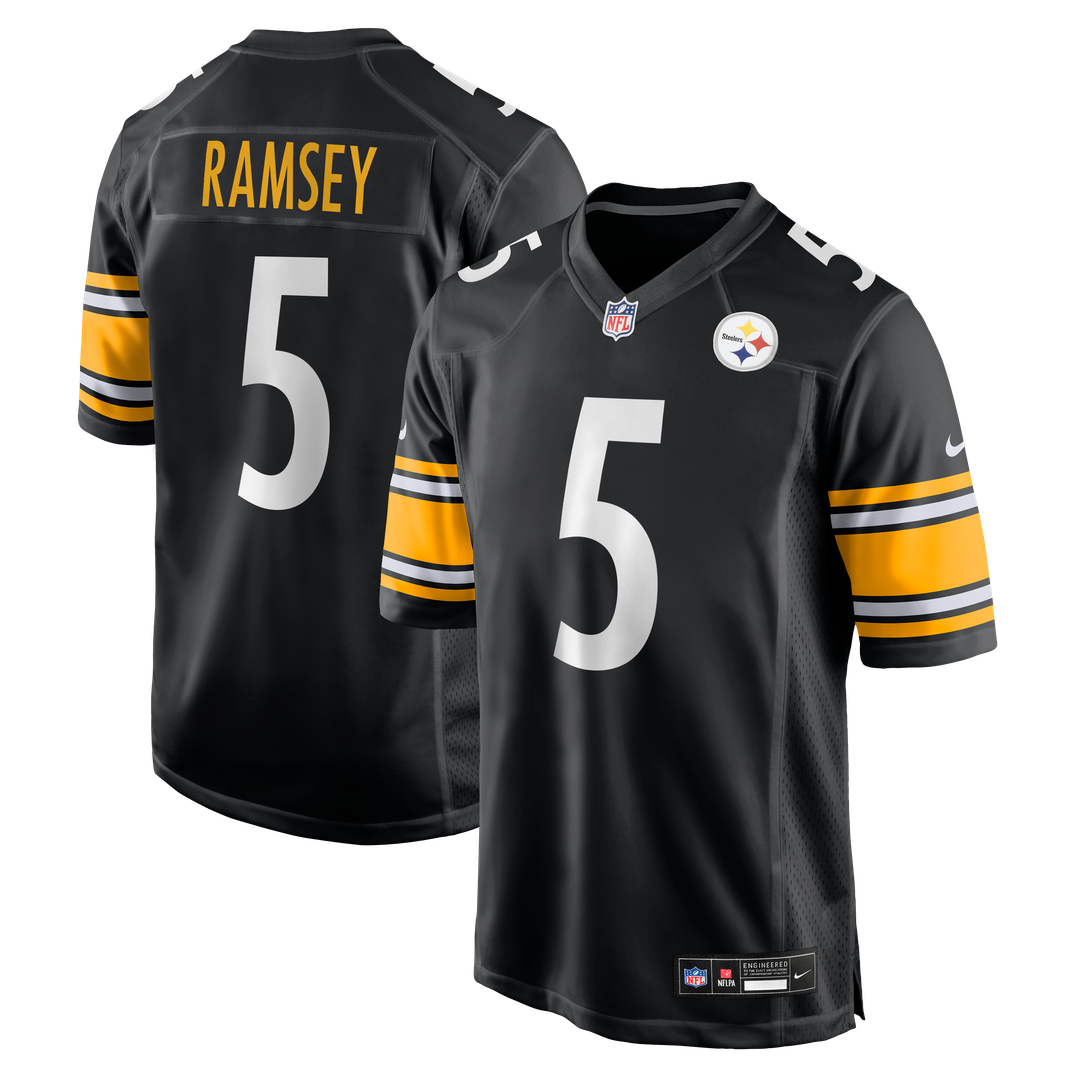 Pittsburgh Steelers Jalen Ramsey Black Team Game Jersey
