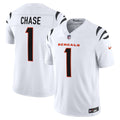 Cincinnati Bengals Ja'Marr Chase White Vapor F.U.S.E. Stitched Limited Jersey