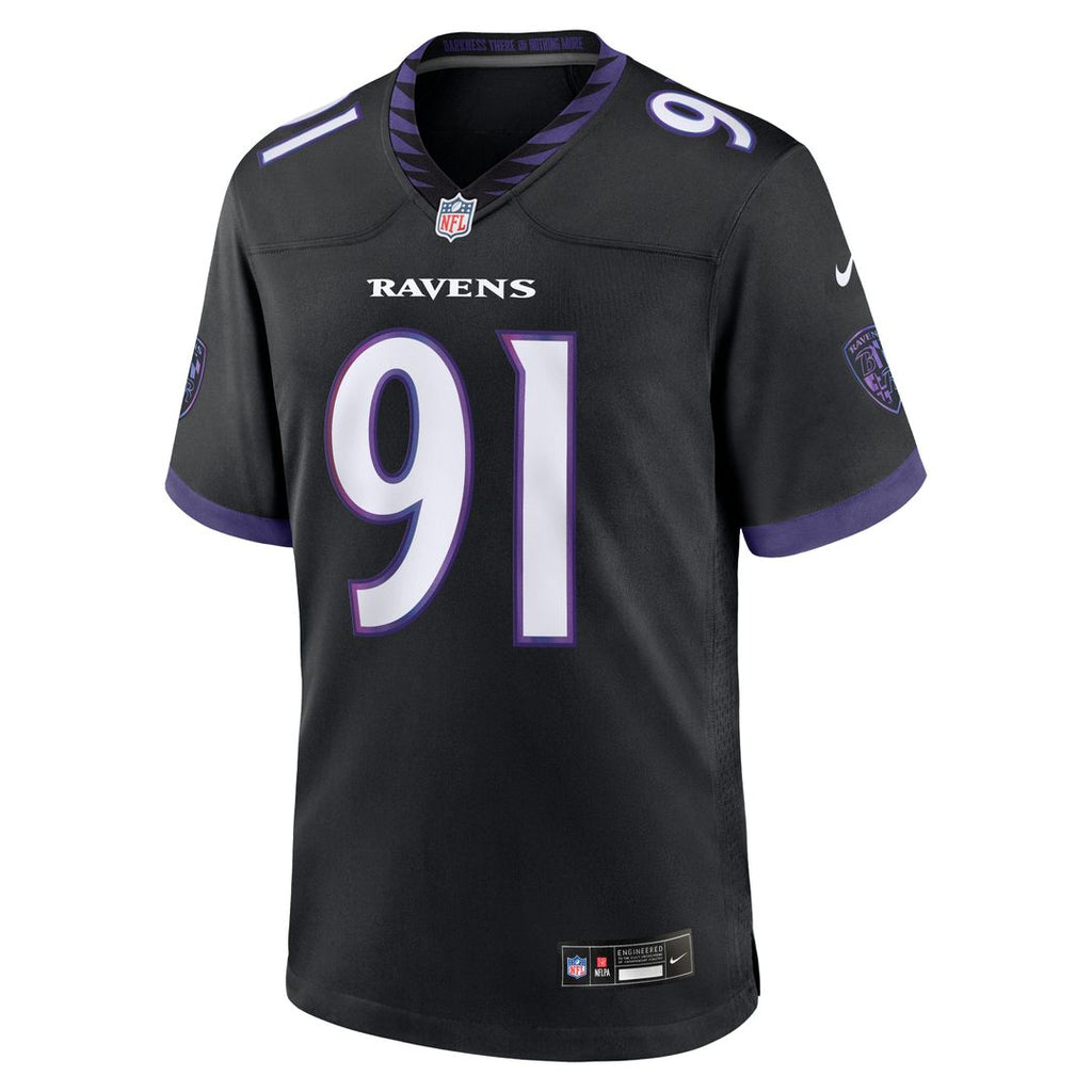 Baltimore Ravens Trey Hendrickson Purple Team Game Jersey