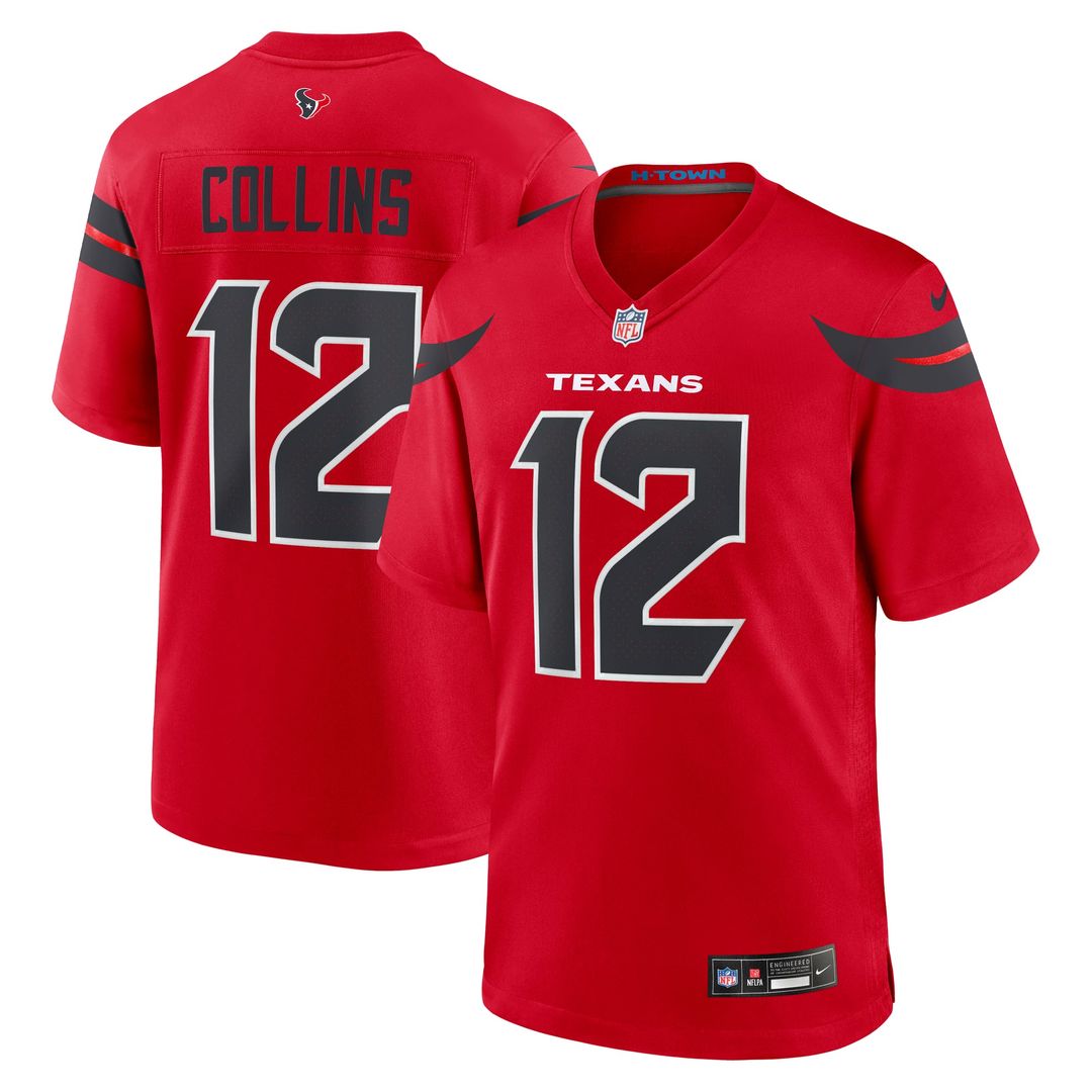 Houston Texans Nico Collins Navy Game Jersey