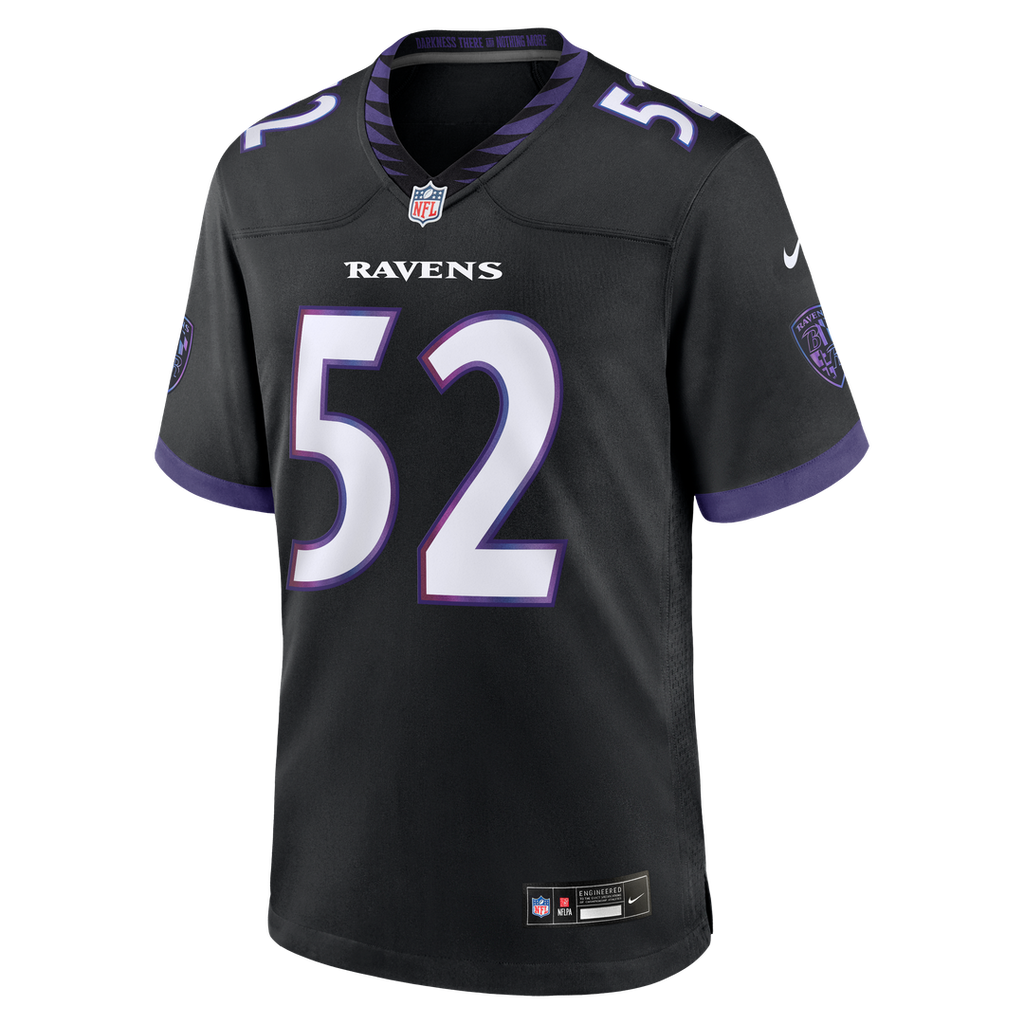 Baltimore Ravens Ray Lewis Black Alternate Retired Player Game Jersey