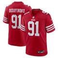 San Francisco 49ers Sam Okuayinonu Scarlet Team Game Jersey