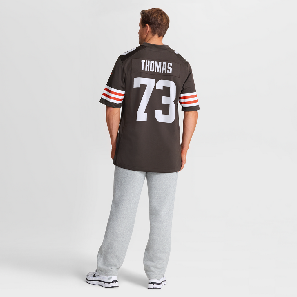 Cleveland Browns Joe Thomas Brown Retired Game Player Jersey