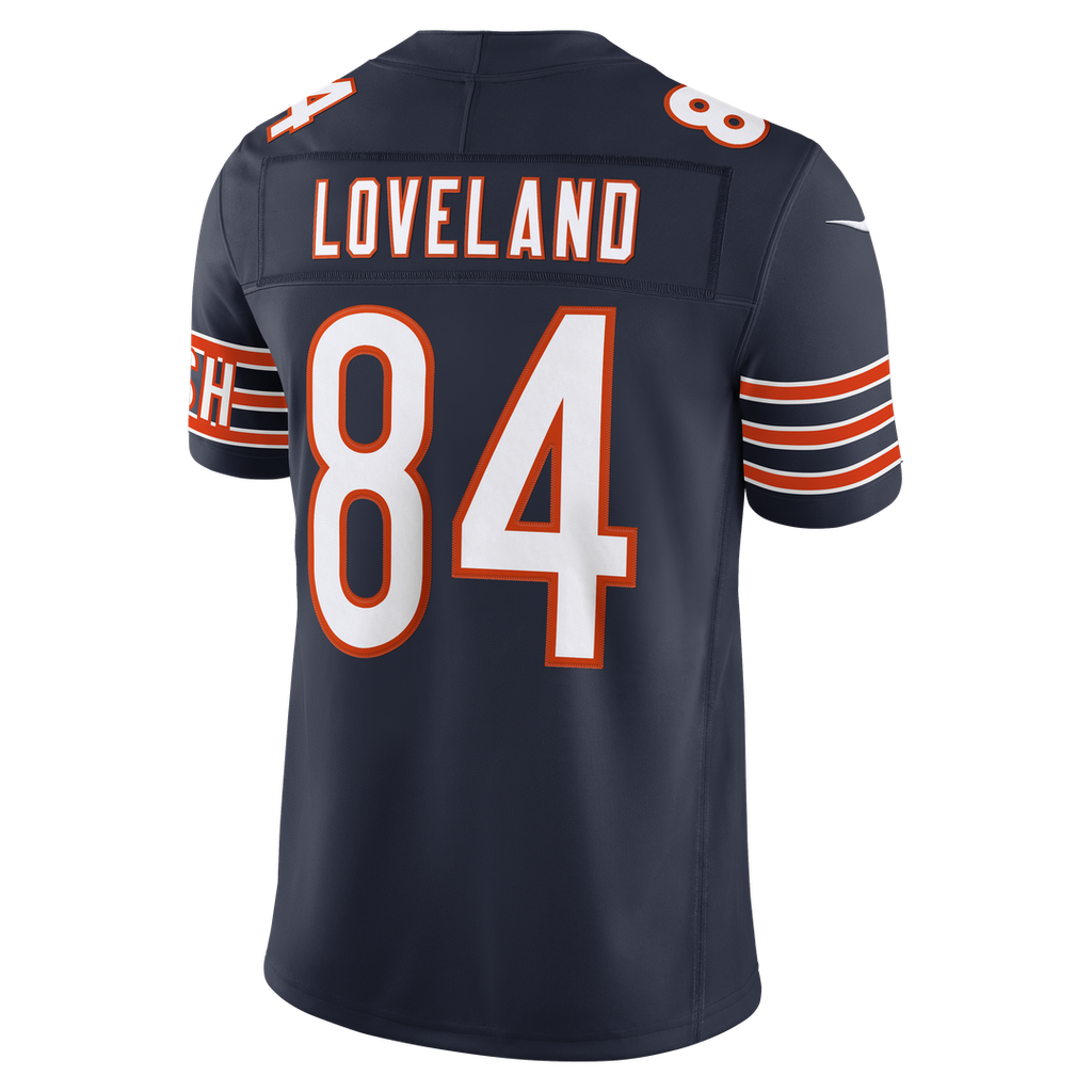 Chicago Bears Colston Loveland Navy Team Vapor F.U.S.E. Stitched Limited Jersey