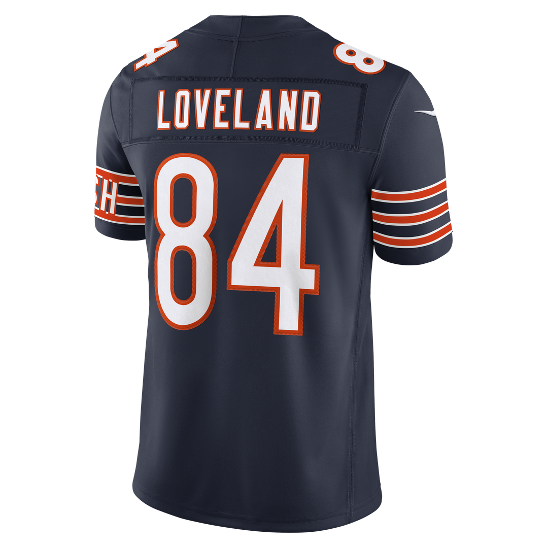 Chicago Bears Colston Loveland Navy Team Vapor F.U.S.E. Stitched Limited Jersey