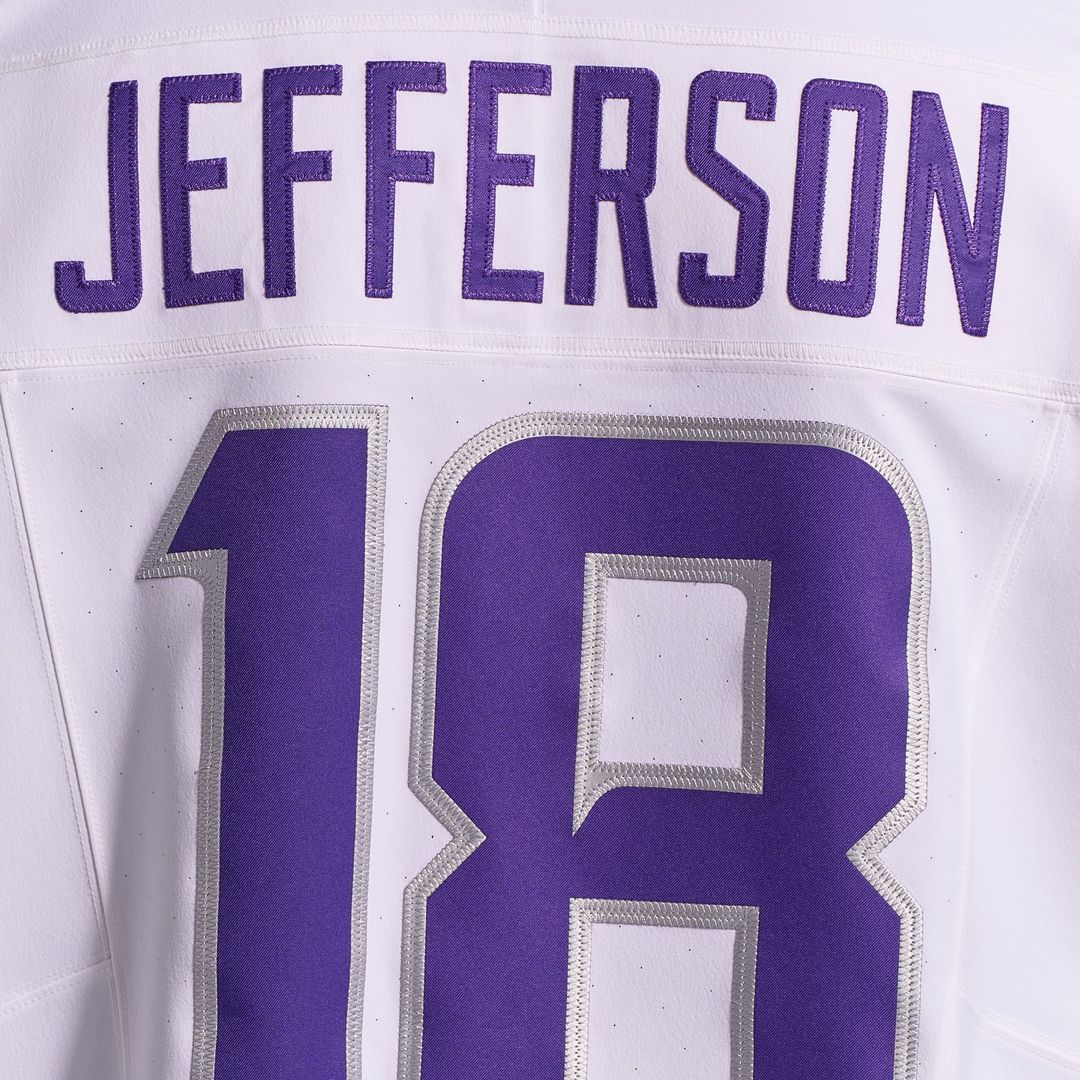 Minnesota Vikings Justin Jefferson White Alternate Vapor F.U.S.E. Elite Player Jersey