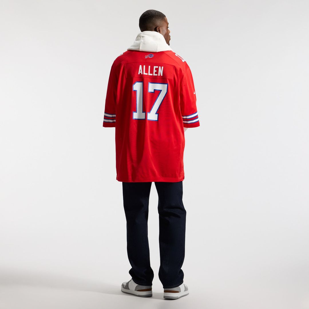 Buffalo Bills Josh Allen White Game Player Jersey