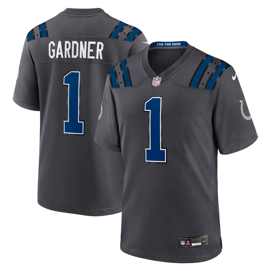 Indianapolis Colts Ahmad Sauce Gardner Anthracite 2026 Rivalries Collection Game Jersey