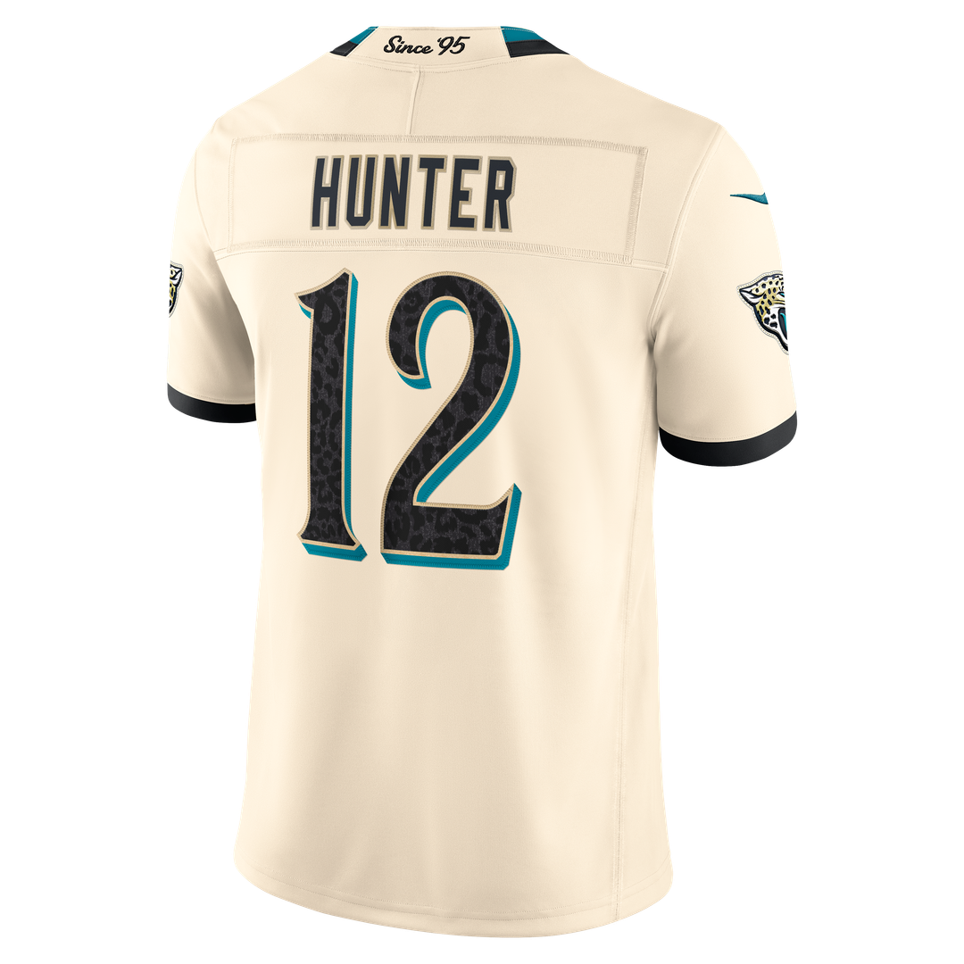 Jacksonville Jaguars Travis Hunter Natural 2026 Rivalries Collection Stitched Limited Jersey