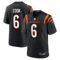 Cincinnati Bengals Bryan Cook Black Team Game Jersey