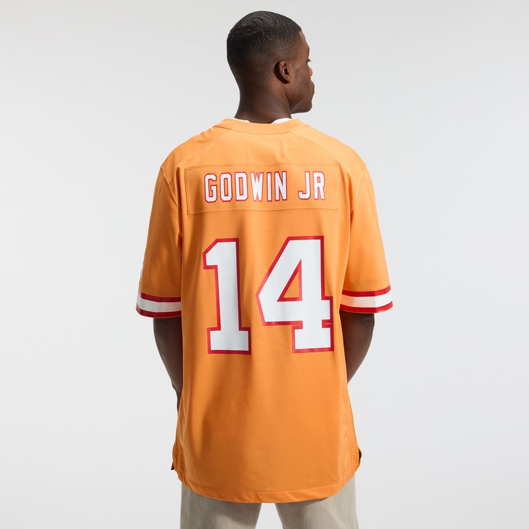 Tampa Bay Buccaneers Chris Godwin Jr. Orange Alternate Game Player Jersey